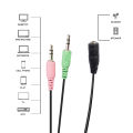 3.5mm Stereo Audio Female to 2 Male Headset Microphone Y Splitter Cable Adapter In stock.