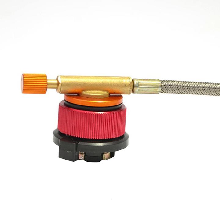 2 PCS Camping Gas Adapter Convertor Stove Connection for Butane Canister to Screw Gas Cartridge
