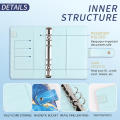 3D Starring Sky Budget Binder 3D Starring Sky Budget Binder A6 Planner Money Saver Zippered Cash Envelopes Budgeting.