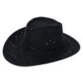 Western Cowboy Hat Outdoor Travel Leisure Men's Sunhat Faux Suede Summer Sun Protection Cool Knight Hat. 