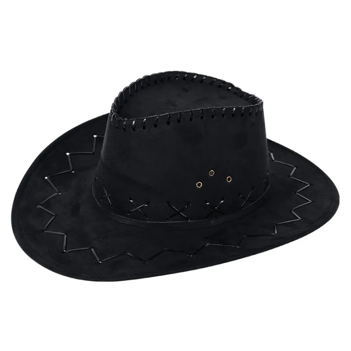 Western%20Cowboy%20Hat%20Outdoor%20Travel%20Leisure%20Men's%20Sunhat%20Faux%20Suede%20Summer%20Sun%20Protection%20Cool%20Knight%20Hat%20-%20Image%202
