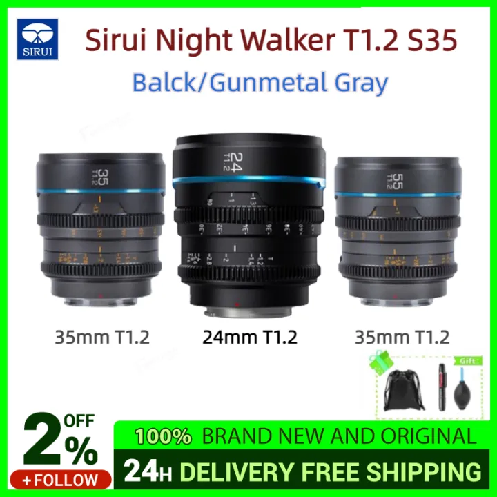 Sirui%20Night%20Walker%2024mm%20/%2035mm%20/%2055mm%20T1.2%20S35%20Cine%20Lens%20Series%20Lightweight%20Fast%20T1.2%20Aperture%20Lenses%20-%20Image%202