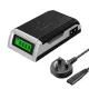 LCD-002 LCD Display With 4 Slots Smart Intelligent Battery Charger For AA/AAA NiCd NiMh Rechargeable Batteries. 