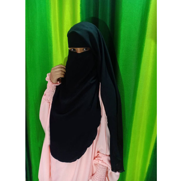 3 Part Long Niqab premium Niqab for women