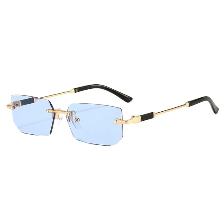 2024%20New%20Unisex%20Fashion%20Rimless%20Sunglasses%20European%20and%20American%20Style%20Jelly%20Color%20Shades%20Classic%20Cutting-edge%20Design%20-%20Image%202