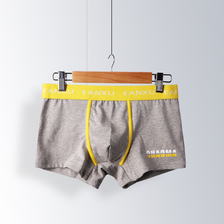 2023New%20Cotton%20Men's%20Underwear%20Comfortable%20Breathable%20Mid%20Waist%20Trendy%20Pants%20Personality%20Solid%20Color%20Boxer%20One%20Piece%20Dropshipping%20-%20Image%206