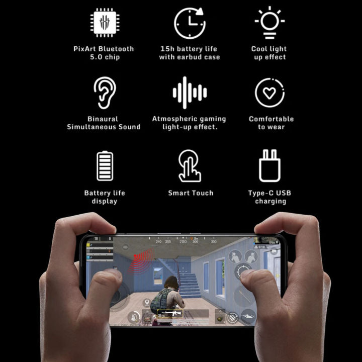 New%20TWS%20Gaming%20Earphone%20For%20Nubia%20RedMagic%207%207Pro%205G%20Wireless%20Bluetooth%20Redmagic%20Cyberpods%204-16%20hours%20battery%20life%20-%20Image%204