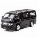 1:32 Toyota Hiace Van Diecasts Alloy Car Luxurious Simulation Toy Vehicles Metal Car 6 Doors Open Model Car Sound Light Toys. 