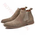Fashion Shoes Yellow Chelsea Boots Men Comfort Dress Boots Men Business Shoes Men's Suede Leather Shoes Zapatos Hombre Ankle boo BunnyGarden.