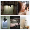 Delicate product LED Book Lights, Rechargeable Clip On Light, 3 Lighting Modes, 9 LEDs, Eye Protection Reading Lamp, up to 40 Hours Reading - Perfect for Reading-Black. 
