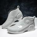 New Rain Boots Men's Short Tube Rain Shoes Men's Construction Site Dual-Use Kitchen Anti-Slip Waterproof and Hard-Wearing Rain Rubber Boots.