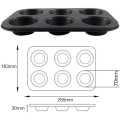 6 Cups Carbon steel Mini Muffin Bun Pan non-stick Cupcake Baking Bakeware Mould Tray Cake mold.