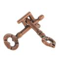 Enigma Puzzle Key Lock IQ Brain Teaser Zinc Alloy Toys. 