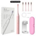 Sonic Electric Automatic Toothbrush with Travel Case Soft Bristles IPX7 Waterproof Rechargeable Oral 8 and 4 Brush Heads Adults. 