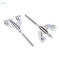 4x Bass Drum Claws & Tension Rods for Drum Assembly Mount Repair Replacement.