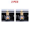 1/2PCS Car Fragrance Empty Glass Bottle Cute Car Air Freshener Bottle Perfume Clip Air Vent Outlet Aromatherapy Essential Oils.