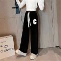 Spring Girls Corduroy Pants Loose Trousers Autumn Kids Clothes High Waist Wide Leg Pants Child Casual Pants Teen Clothes 5-12Y.