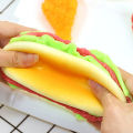 Simulation Burger Stress Relief Toy Stress Ball 3D Squishy Hamburger TPR Decompression Squeeze Ball Sensory Gifts Party Adults.