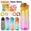 Flavored Water Bottle with 5 Flavour Pods Air Water Up Bottle Gym 900ml Air Starter Up Set Water Cup for Camping Fishing. 