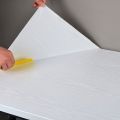 Pure White Wallpaper Self-Adhesive Waterproof Moisture-Proof Paint Kitchen Wall Stickers Cabinet Table Furniture Decoration Film.
