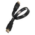 Short HDMI Male to Male Plug Flat Cable for Audio Video HDTV TV PS3. 