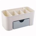 Vanity Drawer Beauty Organizer 6 Compartments with 1 Drawer Cosmetic Storage Box Newly Bathroom Counter-top H7JP Make up Toos.