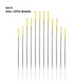 12/36PCS Sewing Needles Multi-size Side Opening Stainless Steel Darning Sewing Household Hand Tools Sewing Tools and Accessoires.