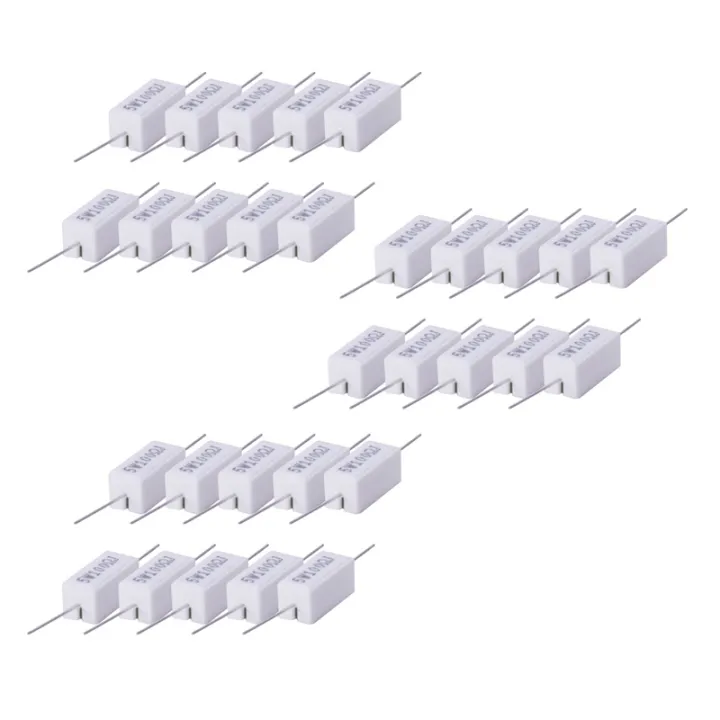 10x%20Wirewound%20Ceramic%20Cement%20Resistors%20100%20Ohm%205W%20Watt%205%25%20-%20Image%203