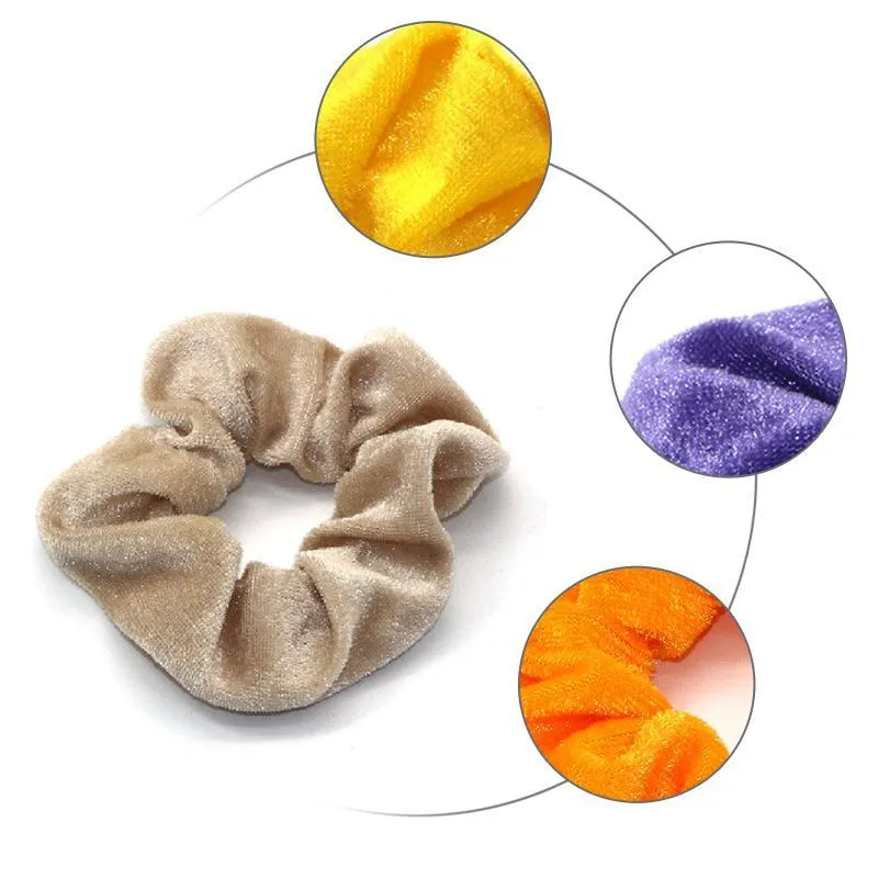 36 piece velvet hair scrunchies best sale