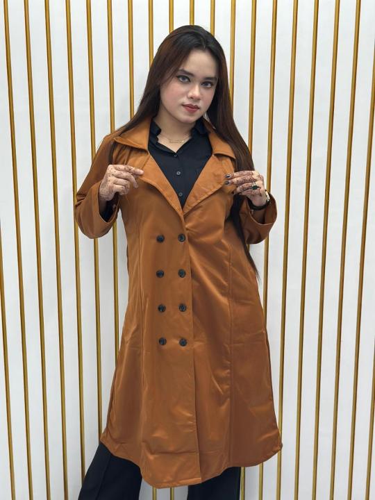 Women%20Jacket%20Stylish%20Fall%20Winter%20Women's%20Overcoat%20Trendy%20Solid%20Color%20Turn-down%20Collar%20Long%20Sleeve%20Cardigan%20with%20Belted%20Button%20Closure%20Mid%20Length%20Loose%20Lady%20Coat%20-%20Image%204