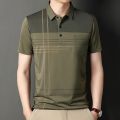 Korean Polo Shirts for Men Casual Short Sleeve Slim Fashion Shirts Loser Lione. 