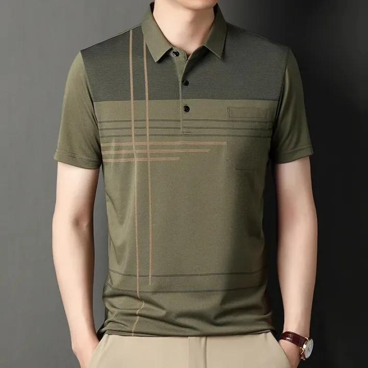 Korean%20Polo%20Shirts%20for%20Men%20Casual%20Short%20Sleeve%20Slim%20Fashion%20Shirts%20Loser%20Lione%20-%20Image%202