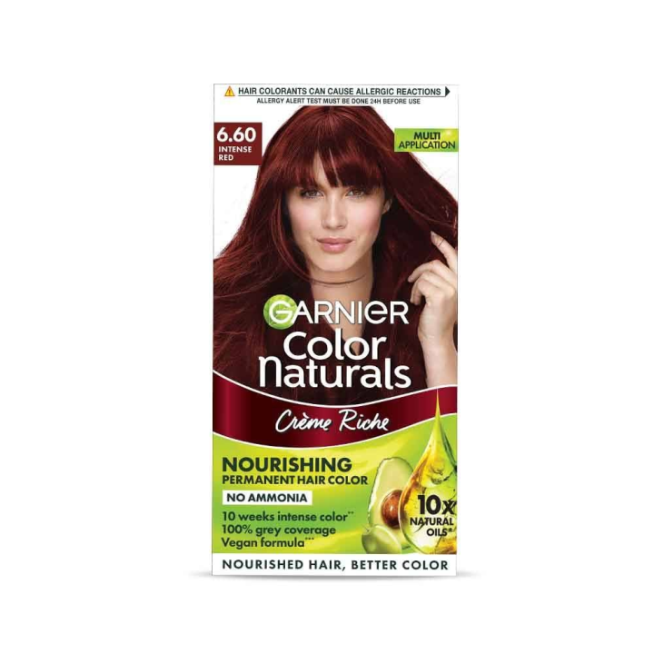 Garnier Color Naturals Hair Color 6.60 Intense Red 70ml + 60g