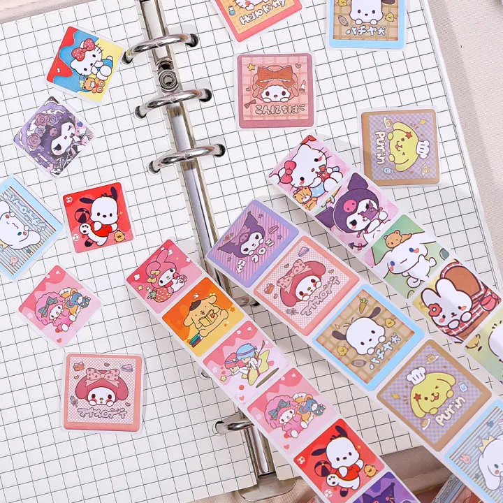 500Pcs/Roll%20Cartoon%20Cute%20Roll%20Stickers%20Sanrio%20Kulomi%20Melody%20Teacher%20Children%20Reward%20Stickers%20Gift%20-%20Image%204