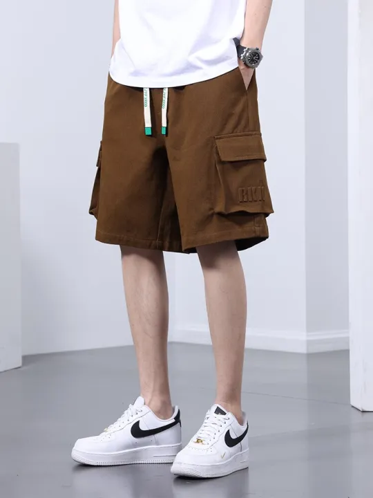 Summer%20Cargo%20Shorts%20Men%208XL%20Big%20Size%20Multi-Pockets%20Drawstring%20Breathable%20Cotton%20Straight%20Baggy%20Shorts%20Casual%20Loose%20Short%20Pants%20-%20Image%202