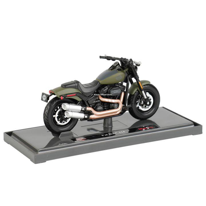 Maisto%201:18%20Harley-Davidson%202022%20Fat%20Bob%20114%20Die%20Cast%20Vehicles%20Collectible%20Hobbies%20Motorcycle%20Model%20Toys%20BunnyGarden%20-%20Image%205