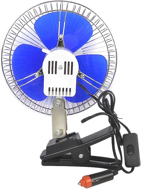 12V Clip-On Car Fan / 12V DC Fan / 12V Solar Fan / 12V CLIP-ON CAR FAN Portable Mini Vehicle Dashboard 8 Inch