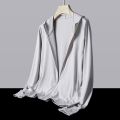 【Two-piece set】Ice Silk Loose Sun Protection Clothing Lightweight Mesh Breathable Jacket Summer Fishing Couple Wear. 