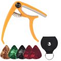 New Guitar Capo for Acoustic and Electric Guitars - 5 Picks Guitar Accessories,Blue. 