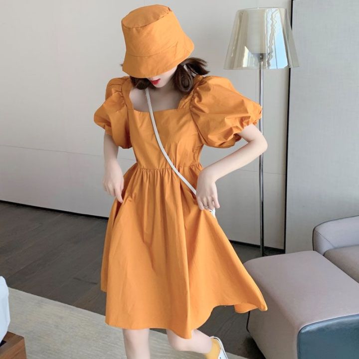 2023%20New%20Female%20Student%20Korean%20Style%20Loose%20Internet%20Hot%20Purple%20Hepburn%20Style%20Puff%20Sleeve%20Dress%20-%20Image%208