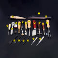 Sewing Craft & Leather Tools Set 18 Pcs Leather Craft DIY Tool for Hand Sewing Stitching,Stamping Set and Saddle Making,Stitching Carving Working. 