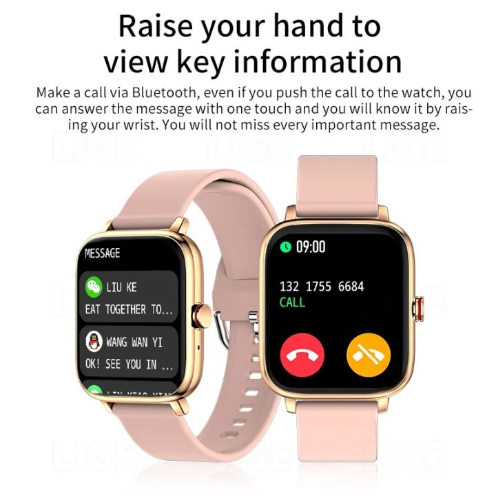 LIGE%20Call%20Smart%20Watch%20Women%20Custom%20Dial%20Waterproof%20Smartwatch%20For%20Xiaomi%20Android%20IOS%20Bluetooth%20Music%20Watches%20Girls'%20Bracelet+Box%20-%20Image%202