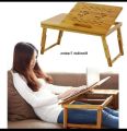 Bed Desk, Wooden Study Desk, Adjustable Height Student Dormitory Table and Home Bed Table for Using As Laptop Desk Bedroom Study.