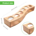 Shot Glass Holder Set-1Oz/30Ml Shot Glass Set Bamboo Shot Glass Holder, 6Pcs Shot Glass Set, Perfect for Party, Bar. 