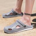 Summer Beach Sandals Men Outdoor Rubber Clogs Garden Shoes Zuecos Hombre Sandalias Paya Cholas Klompen Breathable Big Size 47 48. 