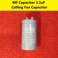MF Capacitor Original 3.5uF Celling Fan Capacitor KOREA Standard High Quality 3.5uF 50Hz 60Hz 0.49A 450VAC Capacitor 2 Pin Leads. 