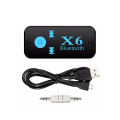 X6 Bluetooth Receiver 3.5mm Aux Jack USB Wireless Audio Adapter Handsfree Support TF Card MIC Call Mp3 Player Bluetooth For Car.
