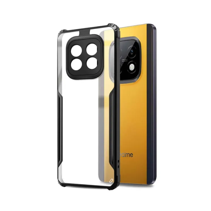 Realme Narzo 70 Turbo Xundd Protective Airbag Bumper Transparent Back Side  Clear Phone Case For Realme Narzo70 Turbo Back Cover