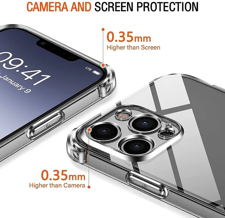 iPhone%2014%20Pro%20Max%20Flexible%20Clear%20Transparent%20Soft%20TPU%20Back%20Case%20Cover%20With%20Bumper%20-%20Image%203