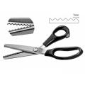 Stainless Steel Pinking Shears Precision Cutting Professional Sharpened Dressmaking Ergonomic Handle Heavy-Duty Tailor Shears.